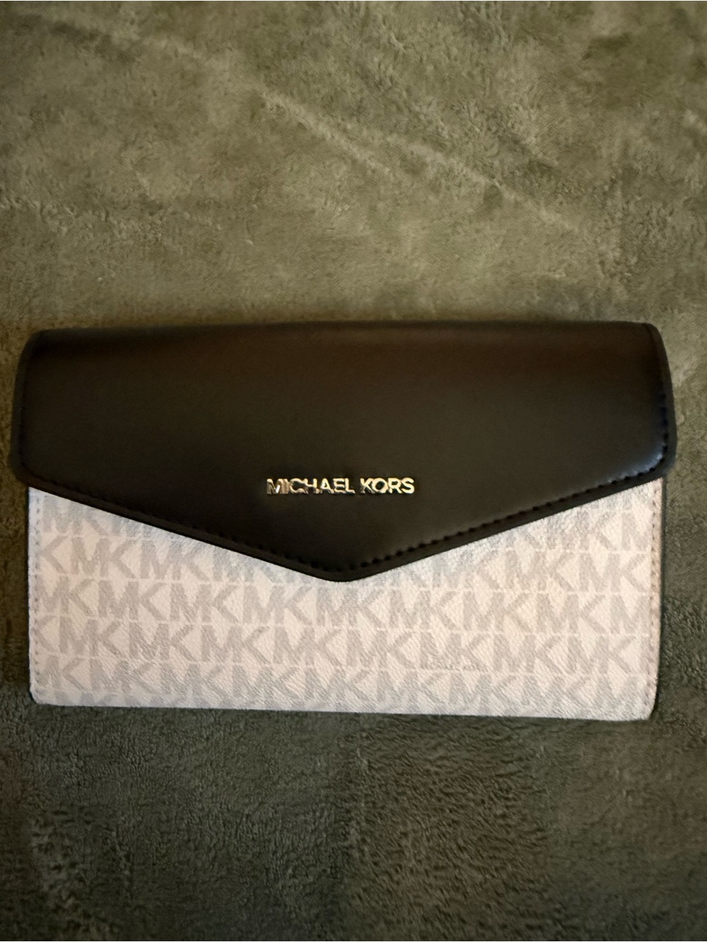 Michael Kors Black and White Signature Envelope
